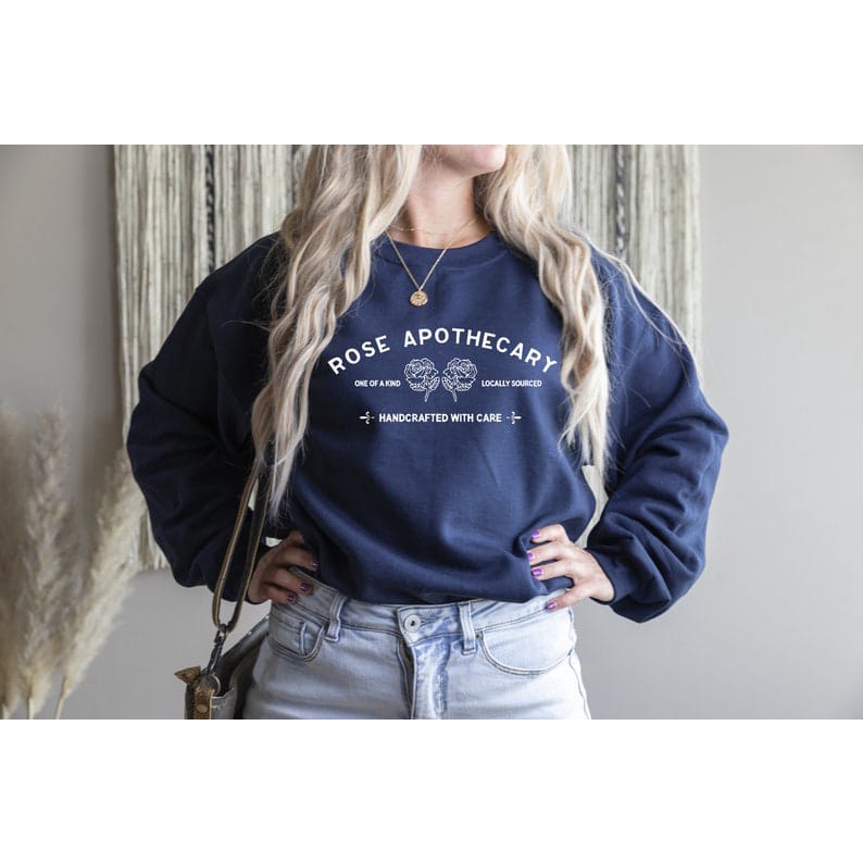 ROSE APOTHECARY SWEATER WANITA TEBAL - CREWNECK KEKINIAN PREMIUM