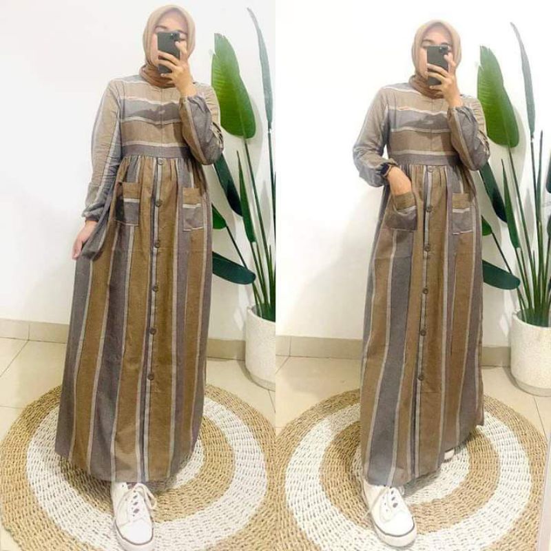 gamis salur katun triset brand mall(homemade