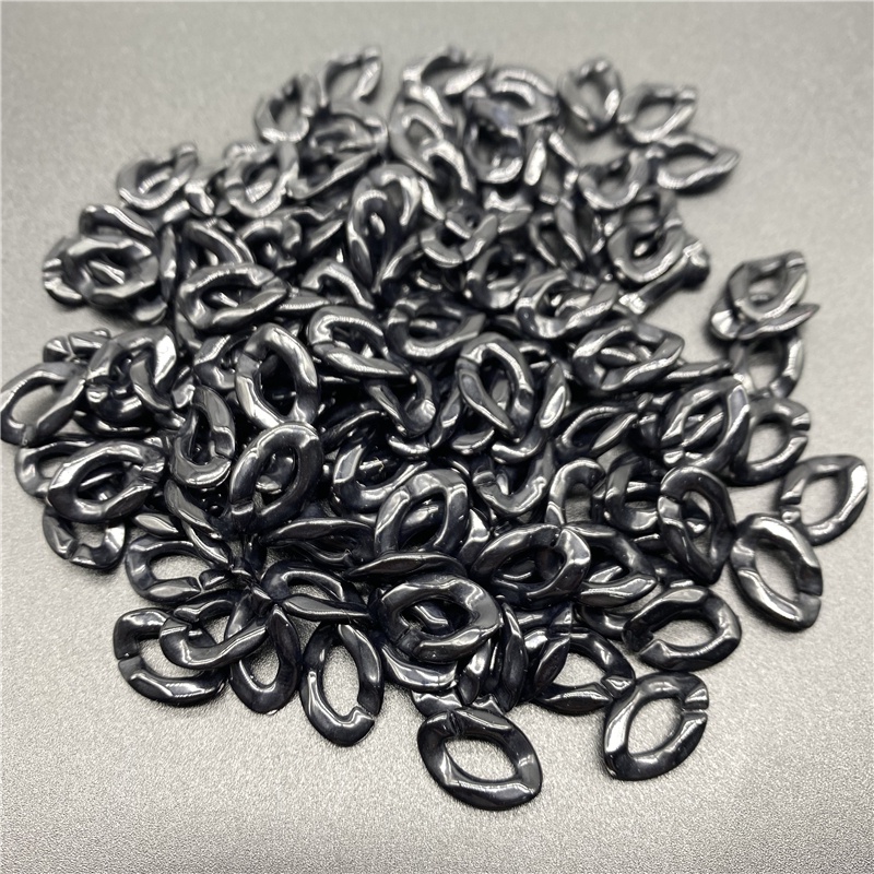 50pcs / Lot Rantai Manik-Manik Bahan Akrilik Ukuran 17mm X 23mm Untuk Membuat Perhiasan Gelang Kalung Anting