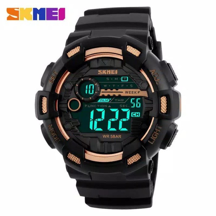  Jam  Tangan  LED  SKMEI 1243 Original Sport Digital  Led  Day 