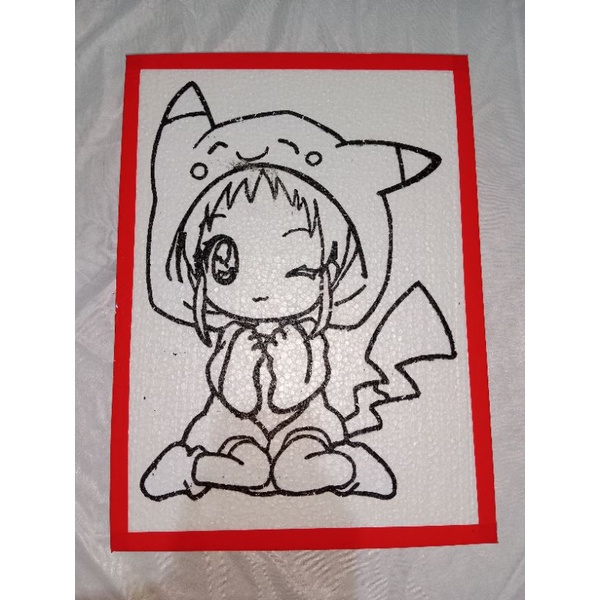 

lukis gabus styrofoam /pokemon tbl 2cm