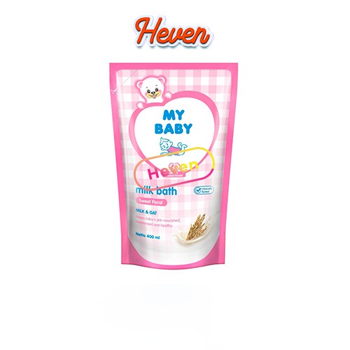 My Baby Milk Bath Liquid Soap Sweet Floral Refill 400ml Shopee Indonesia