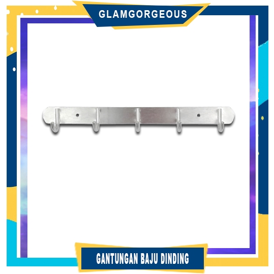  Gantungan  Baju  Handuk Kamar  Mandi  Serbaguna Stainless 