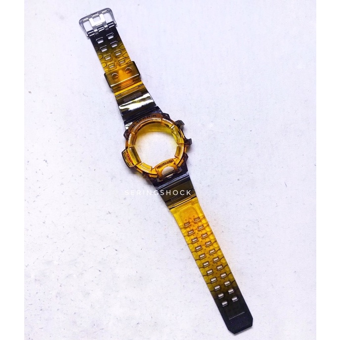 BNB Gshock GW9400 Rangeman DARK ORANGE CLEAR Strap Besel Casio G-shock