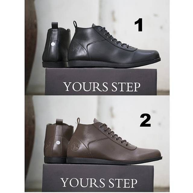 Sepatu casual boots brodo hitam 40