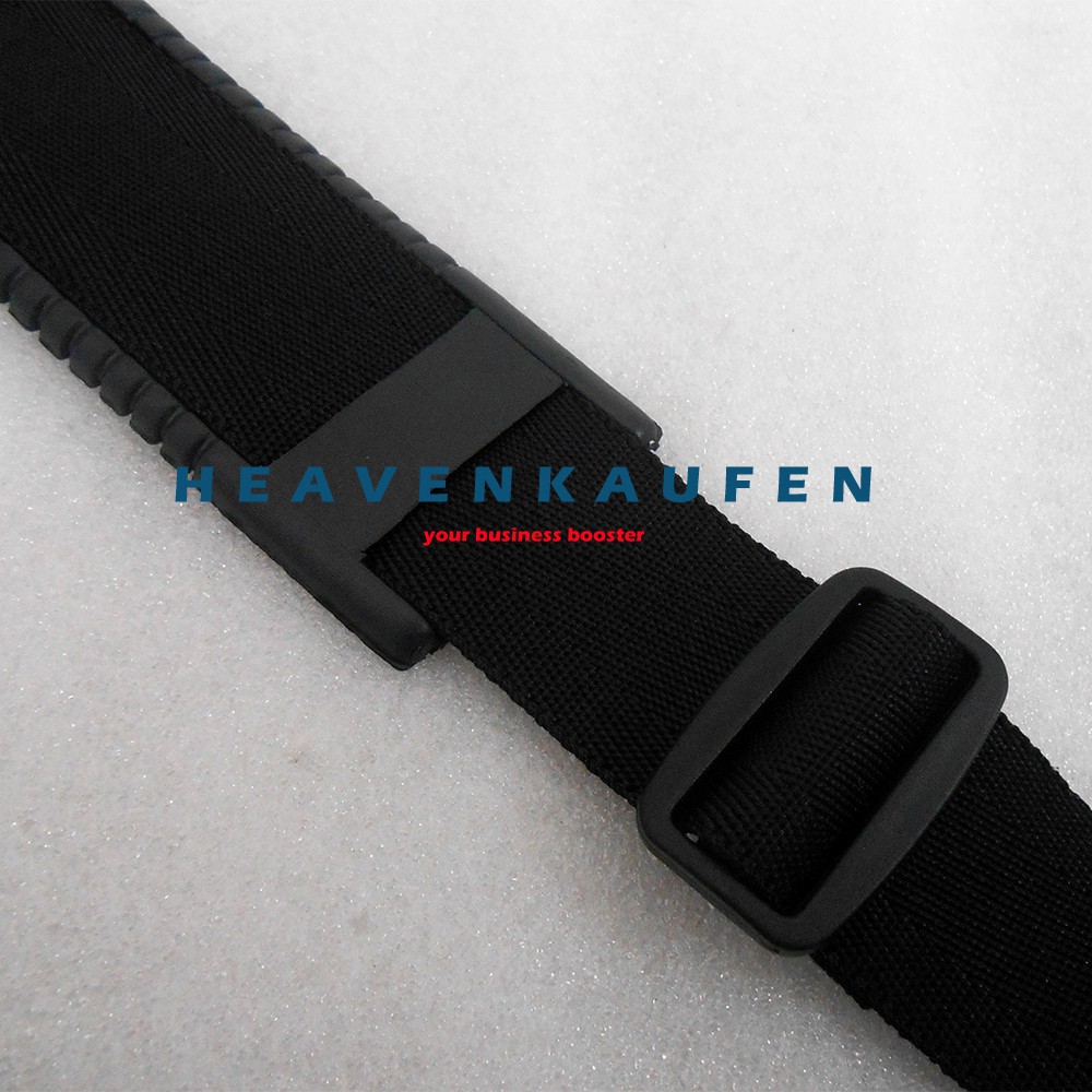 Strap Tas Pria / Tali Selempang Tas Pria Warna Hitam Lebar 3,8 cm Kait Bentuk Huruf S Bagus