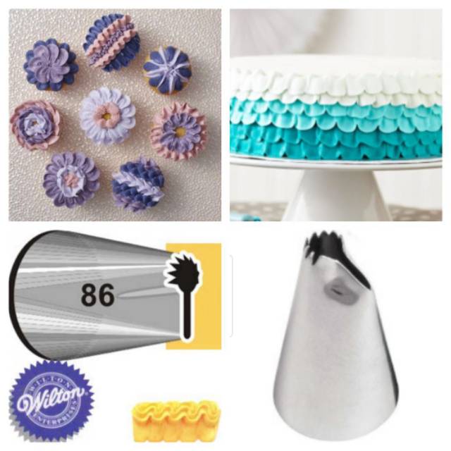 spuit renda wilton ori no 86 dekorasi kue buttercream cetakan kue loyang kue spuit wilton original