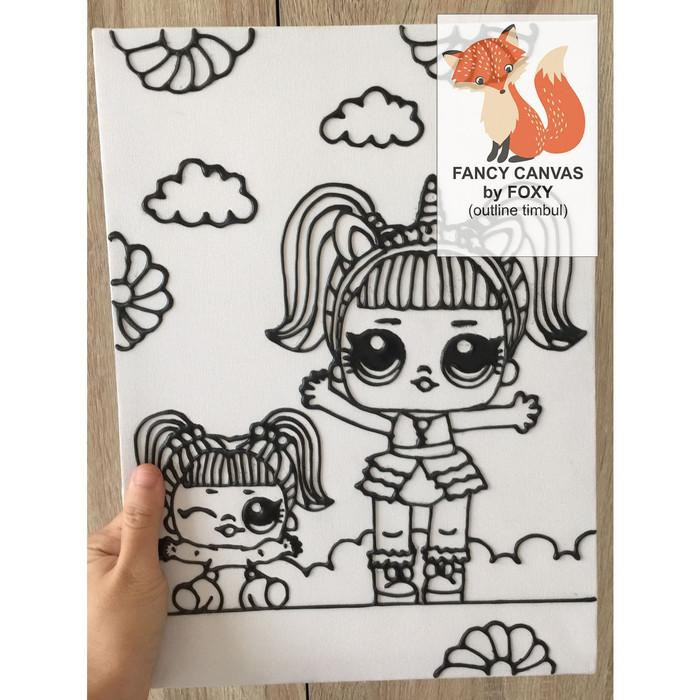 Kanvas Lukis Anak Gambar Lol Surprise Doll 2 Double Shopee Indonesia