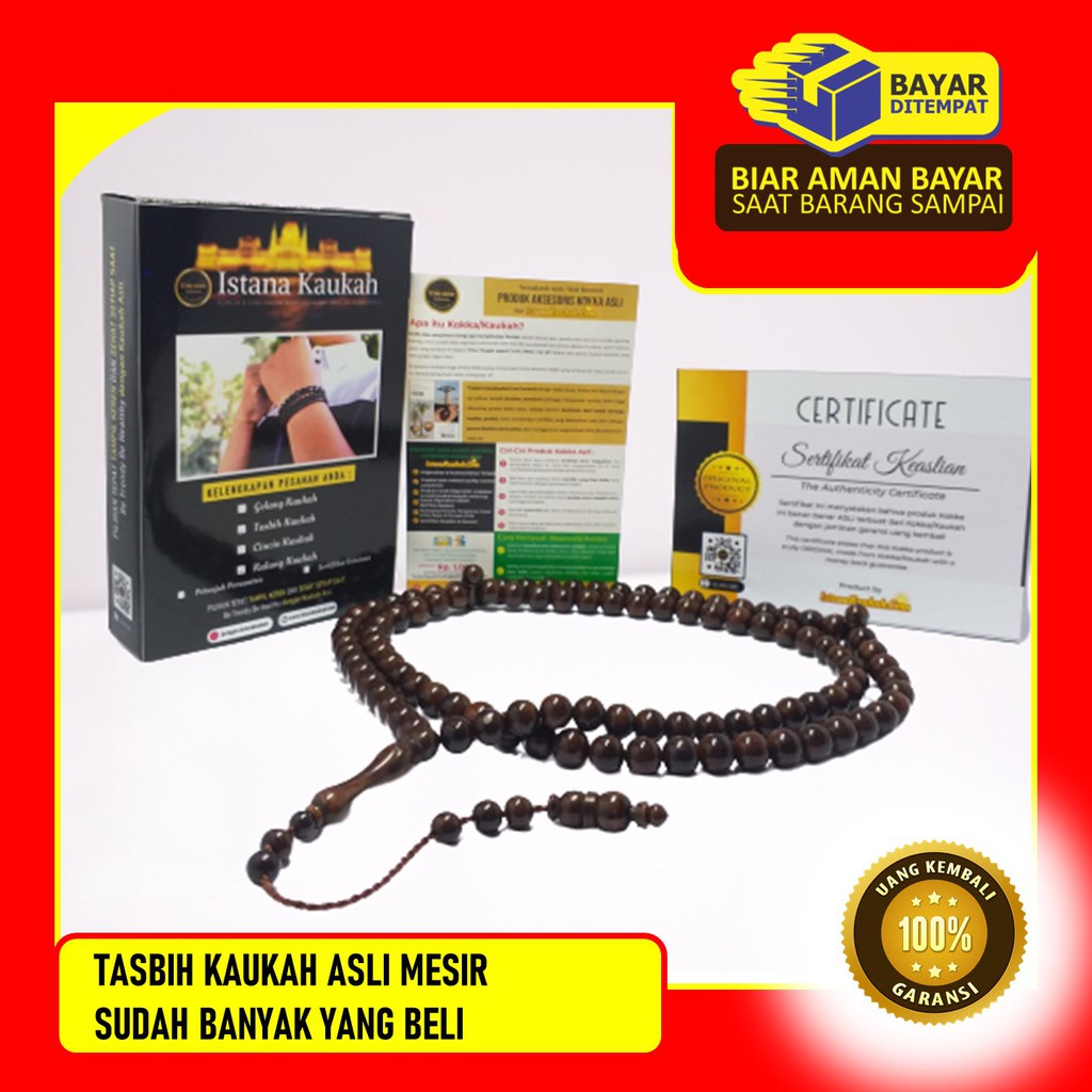 GARANSI, TASBIH KAUKAH 8M, TASBIH KAUKAH 8MM Istana Kaukah Asli