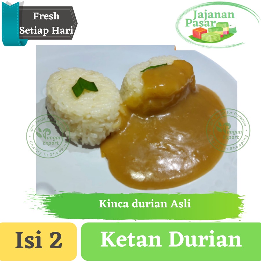 

Ketan dengan Kinca Durian , Jajanan Pasar Kue Basah