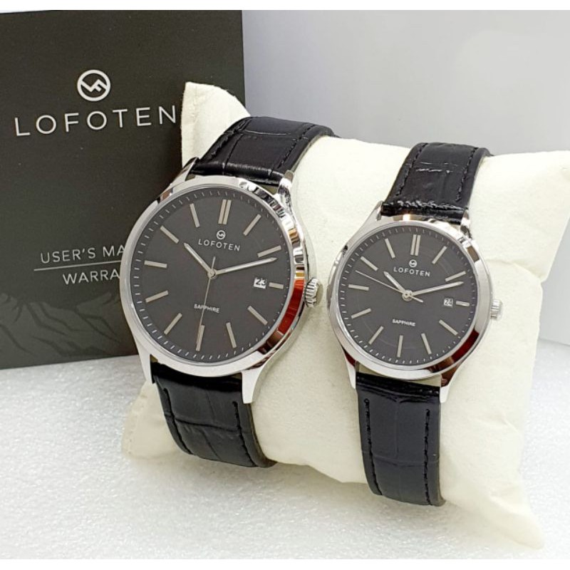 JAM TANGAN COUPLE LOFOTEN 8104 KULIT ORIGINAL
