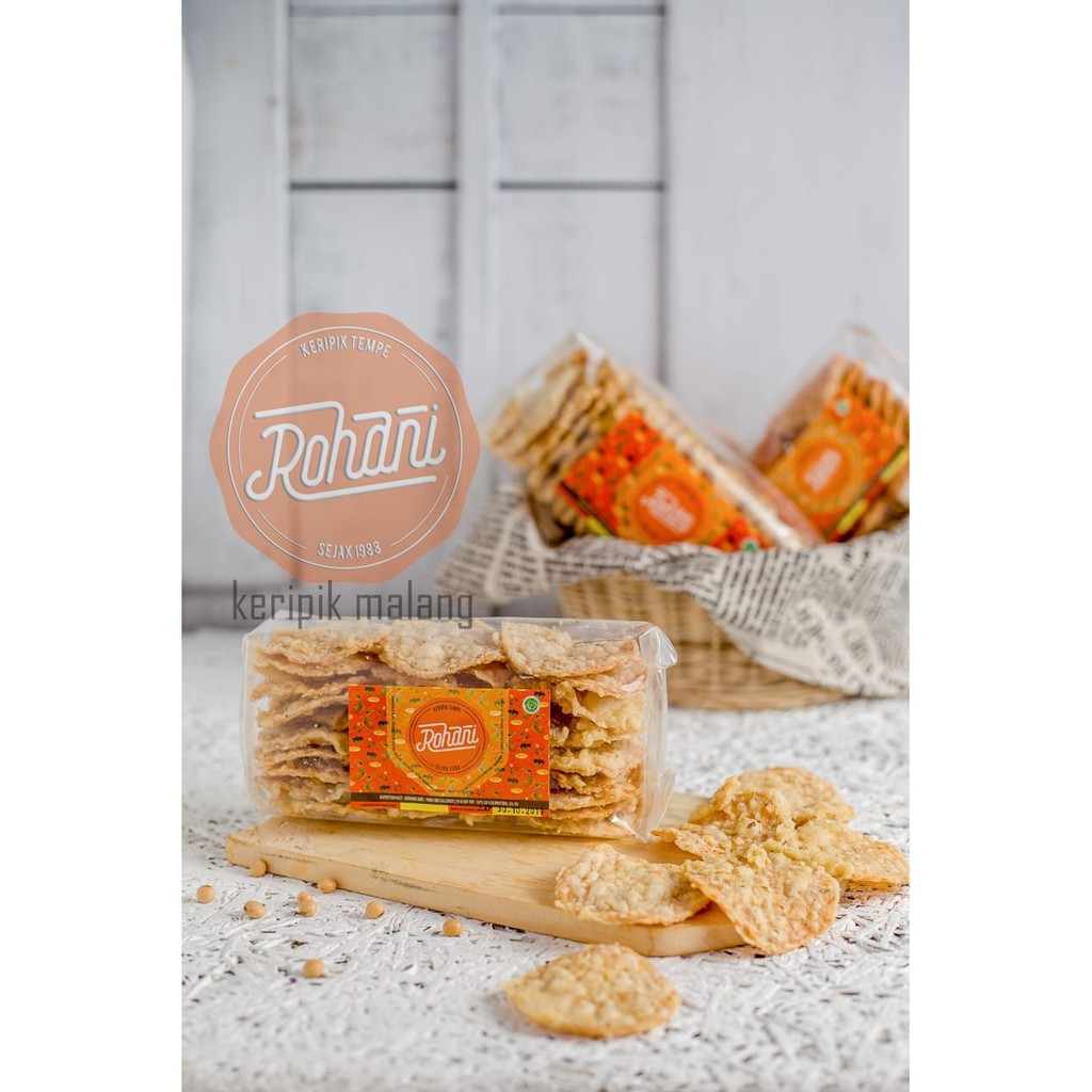 

Keripik Tempe Malang ROHANI Original Aneka Rasa 165GR