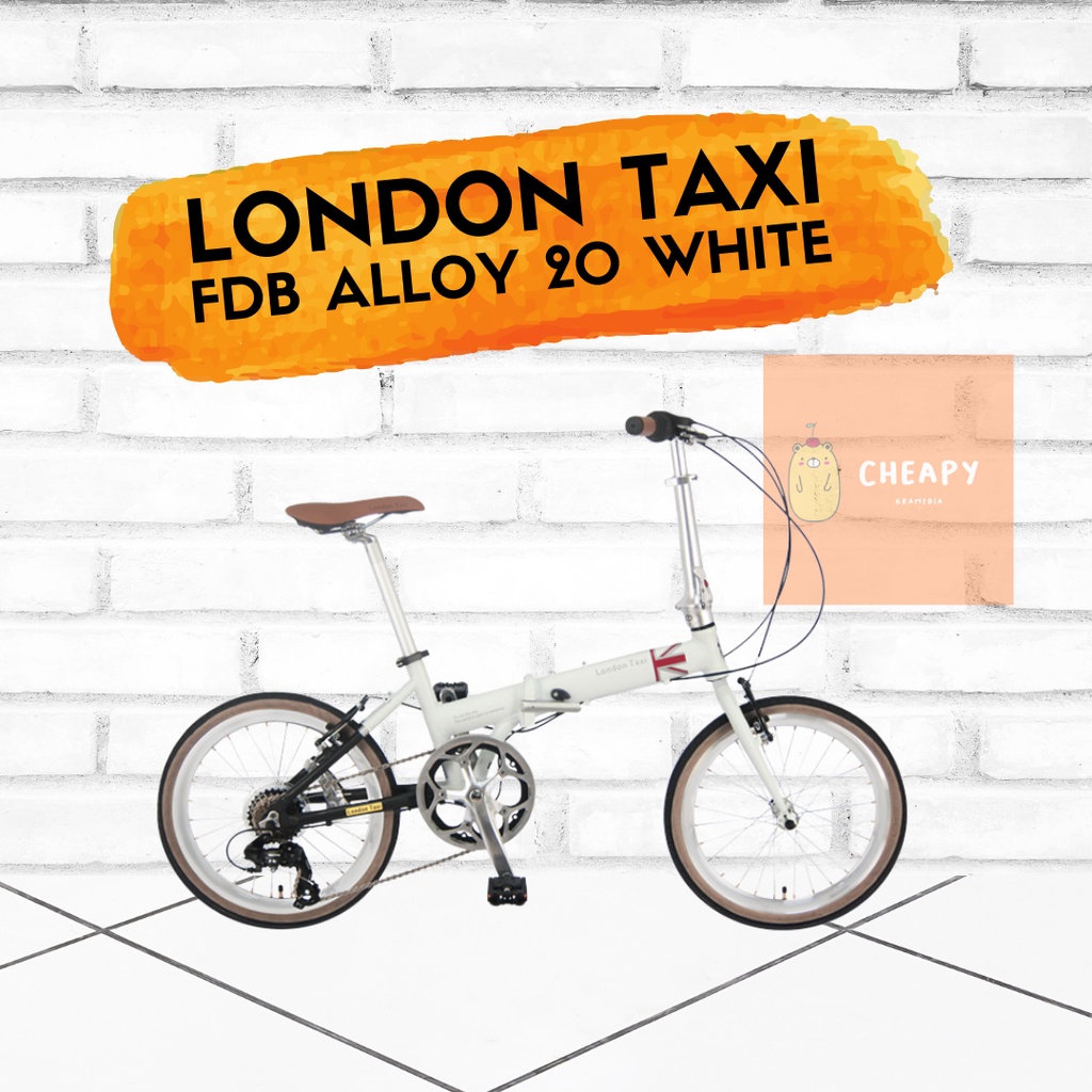 London Taxi Folding Bike 20 Alloy Sepeda Lipat City Kota