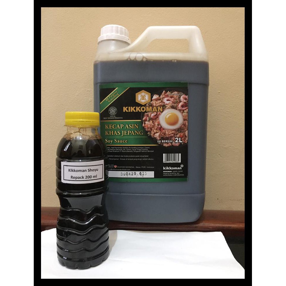 

Kikkoman Soy Sauce 200Ml Kemasan Repackkecap Asing Khas Jepang Halal Stok Terbatas