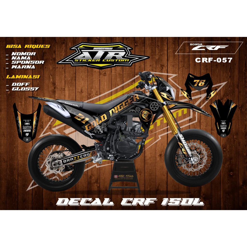 Desain Stiker CRF Desain Custom ATR 057