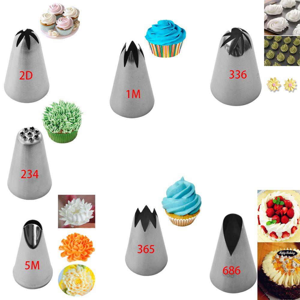 TOP 1pc Nozzle Icing Medium Piping Cream Kue Kering