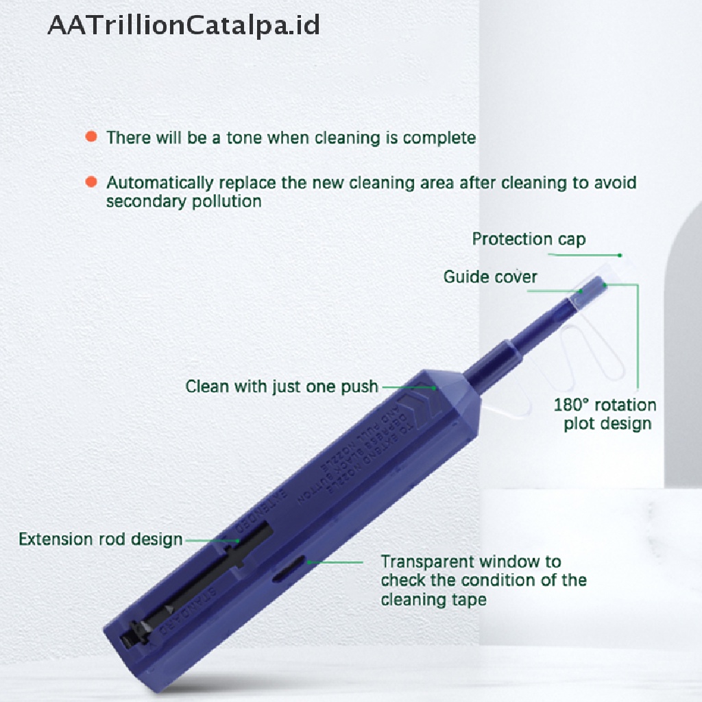 Aatrillioncatalpa Alat Pembersih Serat Optik LC / MU 1.25mm Adapter Dan Ferrule Over 800