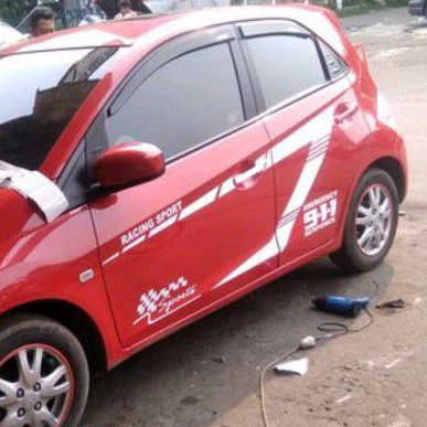 sticker list honda brio / stiker variasi honda brio // stiker mobil  brio