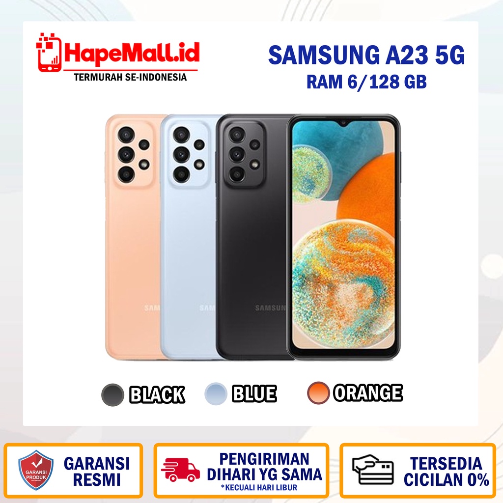 SAMSUNG GALAXY A23 5G RAM 6/128 GARANSI RESMI SEIN TERMURAH