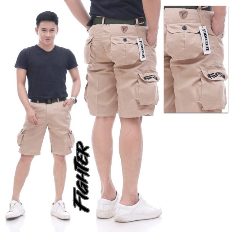 size (27‐-38)Celana pendek pria cargo fighter kimpol chino termurah terlaris JUMBO