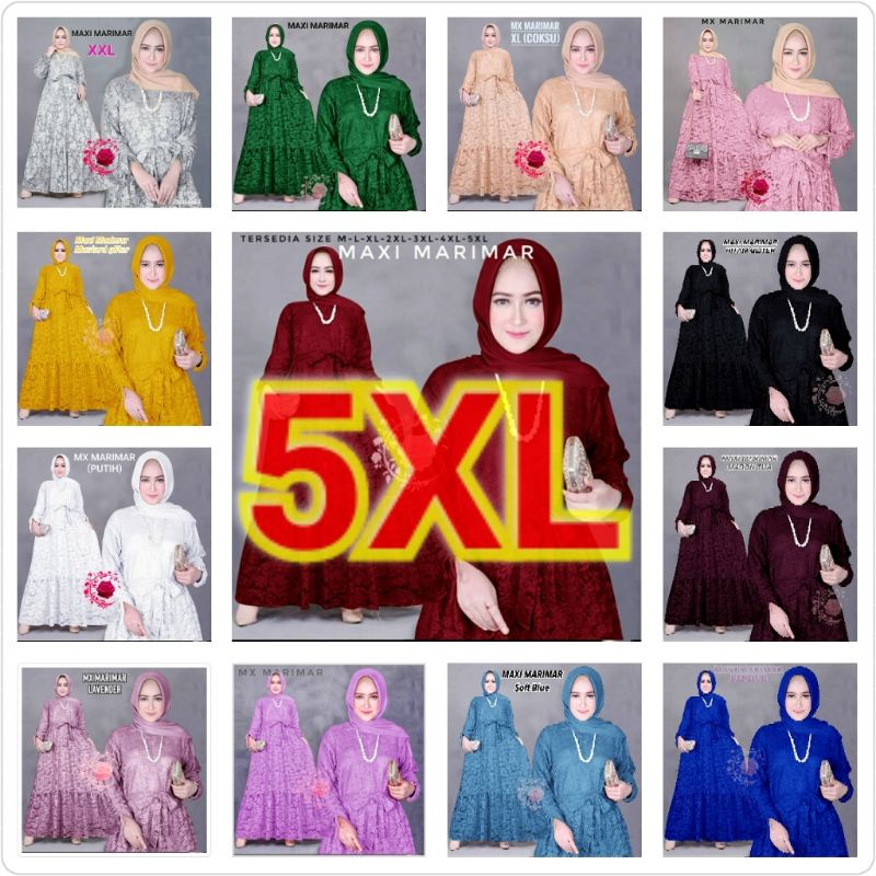 MX MARIMAR BRUKAT GAMIS BRUKAT JUMBO 5XL GAMIS XXXL MAXY BRUKAT MARIMAR GAMIS BRUKAT PESTA KONDANGAN