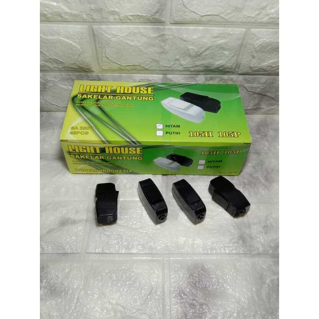 Saklar Gantung Putih LH 105P/105H Light House//Saklar Gantung Kingsun