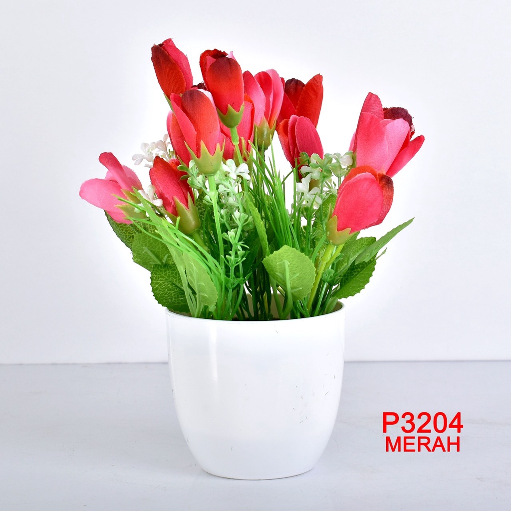 COD / TF11 P3204 ( 1 KILO  MUAT 17PCS )TANAMAN  BUNGA HIAS DEKORASI RUANGAN BUNGA PLASTIK HIAS-5
