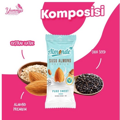 Susu Almonde Ibu Hamil Program Hamil  ALMONDE PREMIUM ALMOND untuk ibu hamil &amp; Program Hamil