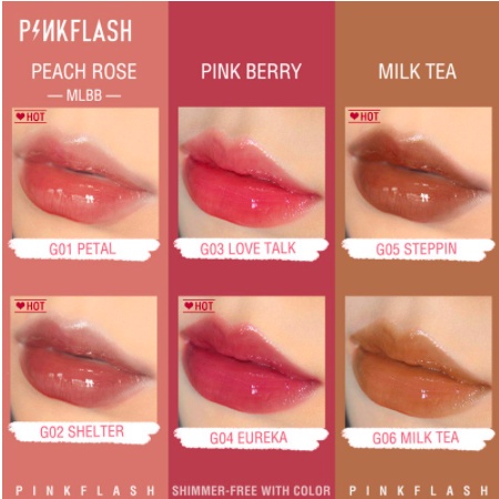 [BPOM] PINKFLASH Matte Liquid Lipstick Lasting Waterproof Lip Tint Shimmer Lip Gloss Velvet Matte-2