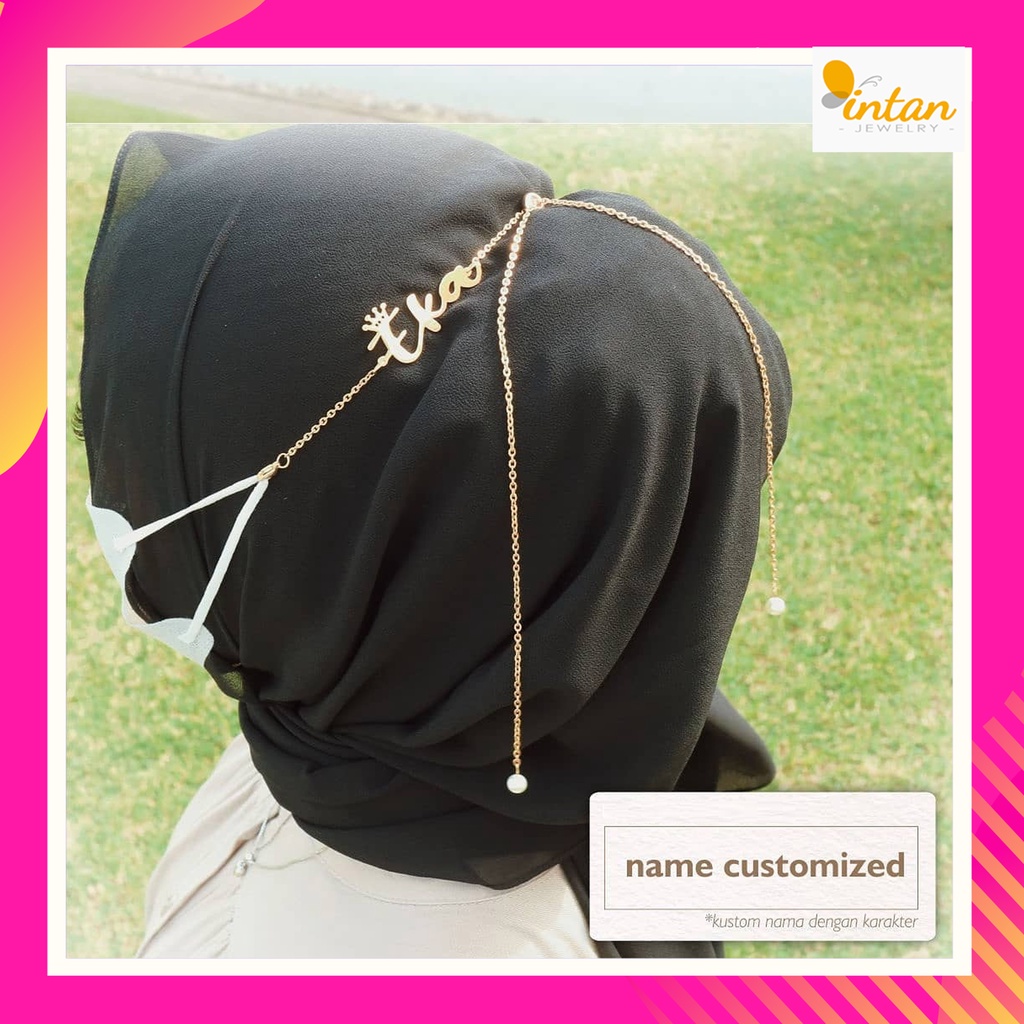 Strap Masker Nama Serut Kalung Rantai Konektor Hijab Tali Mask Chain Adjustable Gantungan Headloop