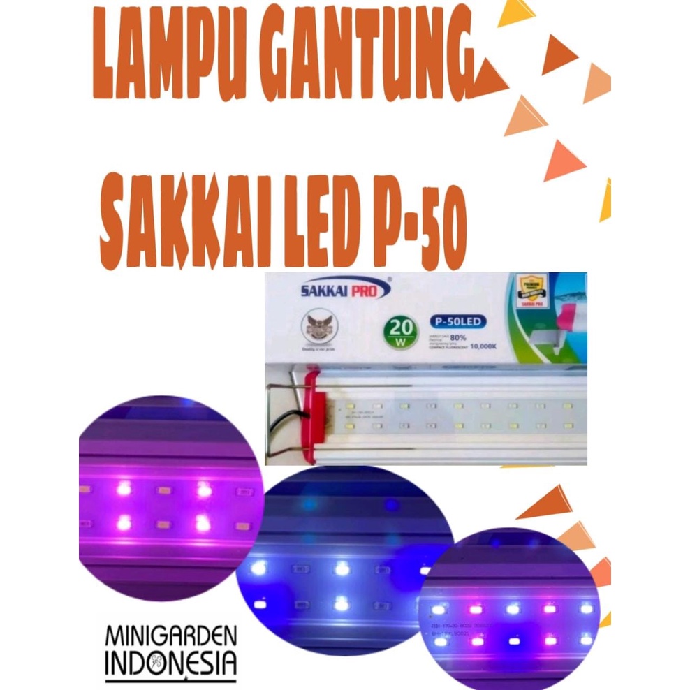 SAKKAI PRO P-50LED 20W LED LAMP AQUASCAPE &amp; ARWANA LAMPU LED AQUARIUM