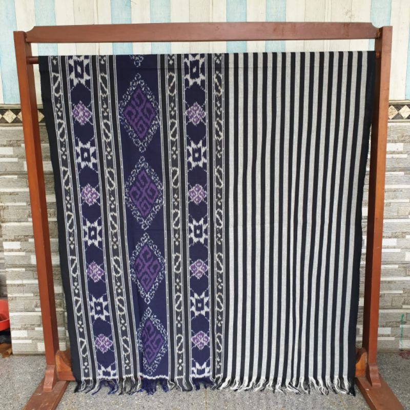 kain tenun ethnic blanket salur mix lurik