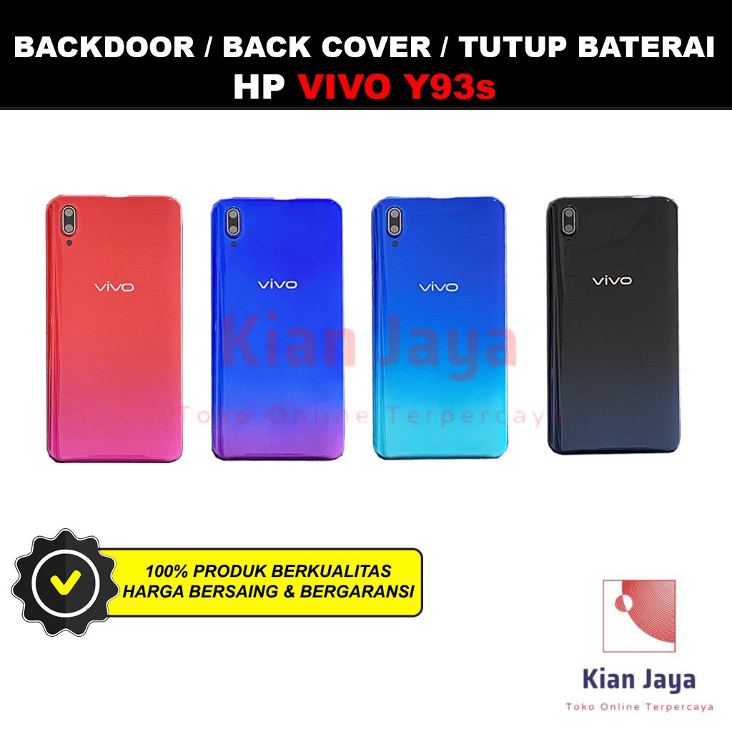 Backdoor Vivo Y93s Back Cover Tutup Belakang Baterai Cassing Casing Backcase Original