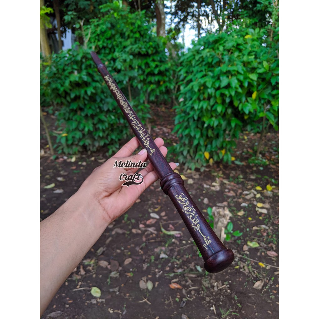 Tongkat ornamen Komando kayu galih asem