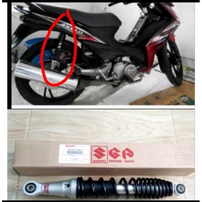 SKOK BELAKANG SHOCKBREAKER SUZUKI AXELO ORIGINAL SGP (harga set 2pc)