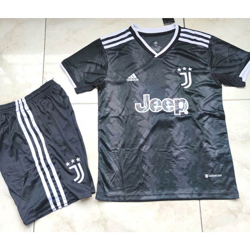 Jersey Baju Bola Anak Juventus Away Kids 2022 2023 Fullset Satu Set Grade Ori