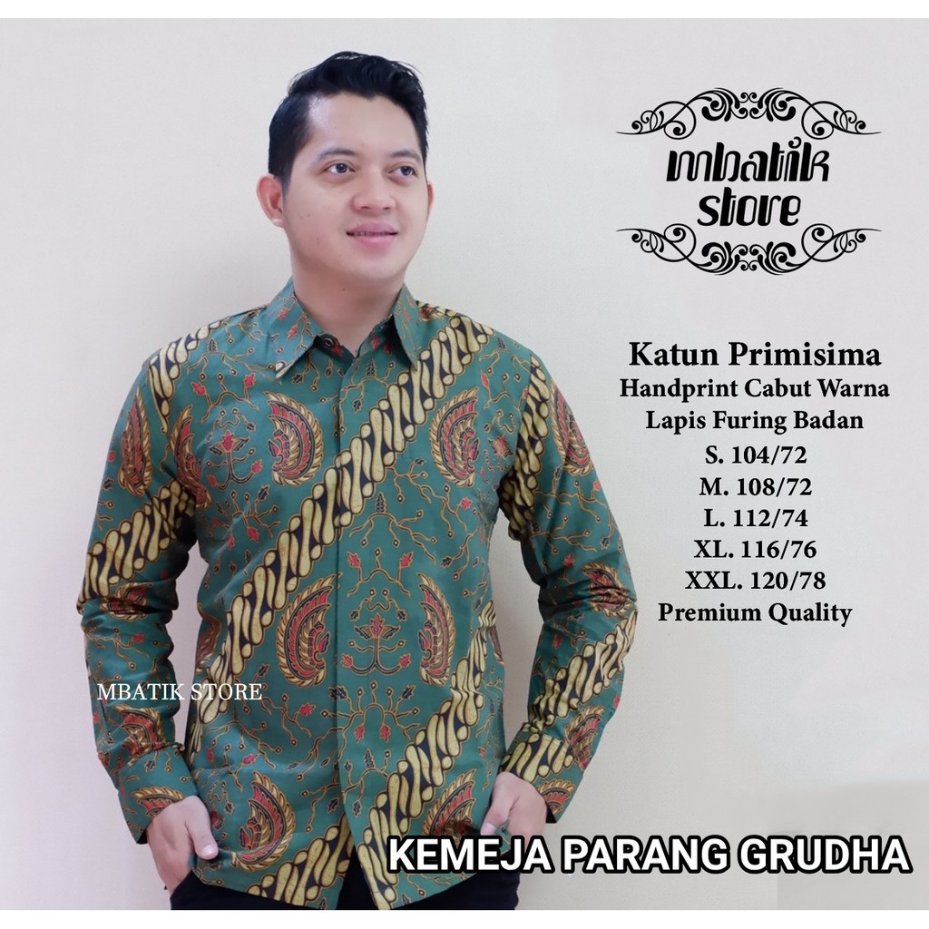 Parang Grudha Kemeja Batik Pria Lengan Panjang Full Furing by Dewo