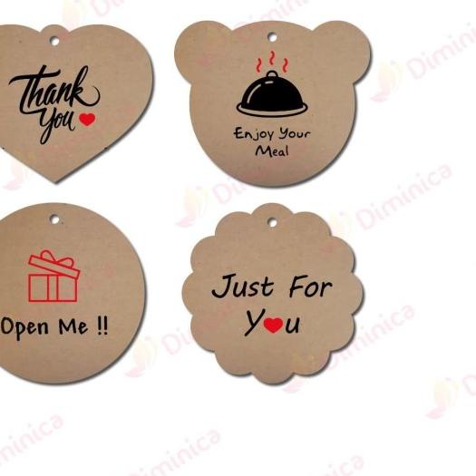 

➫ Handtag Kardus/Handtag Ucapan/Handtag Hampers/Handtag Packaging - Just For You ♧