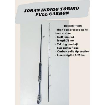 Joran Pancing Indigo Tobiko Kuat Dan Lentur Termurah Diskon R12B