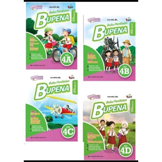 BUPENA KELAS 4 A, B, C , D ERLANGGA (BARU &BEKAS)