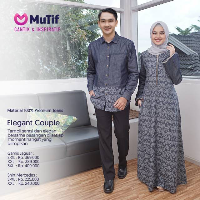 COUPLE MUTIF(GAMIS JAGUAR & SHIRT MERCEDES)