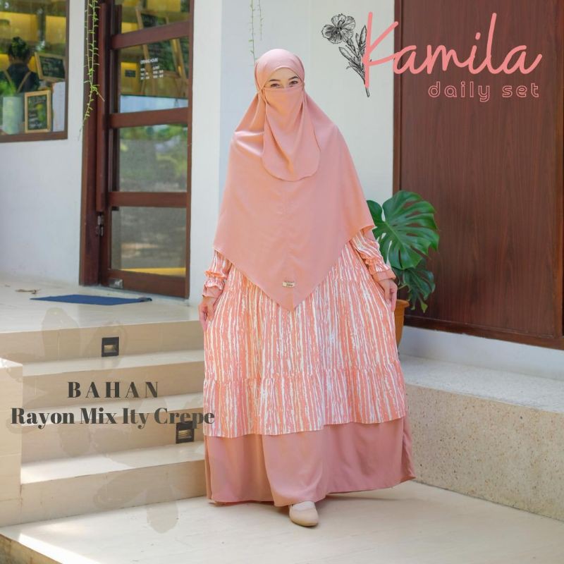 READY KAMILA DAILY SET BY GERAI MIKA(tanyakan stok dlu)