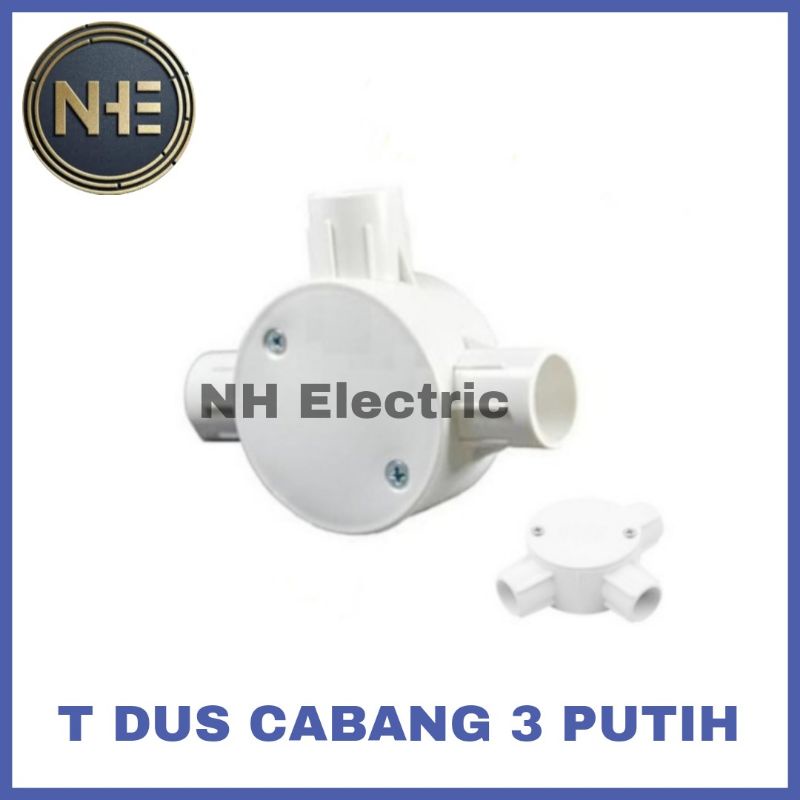 T. Dus Cabang 3 Putih 5/8mm - T. Dus Cabang 3 Putih 20mm - T. Dus Cabang 3 Putih Erke