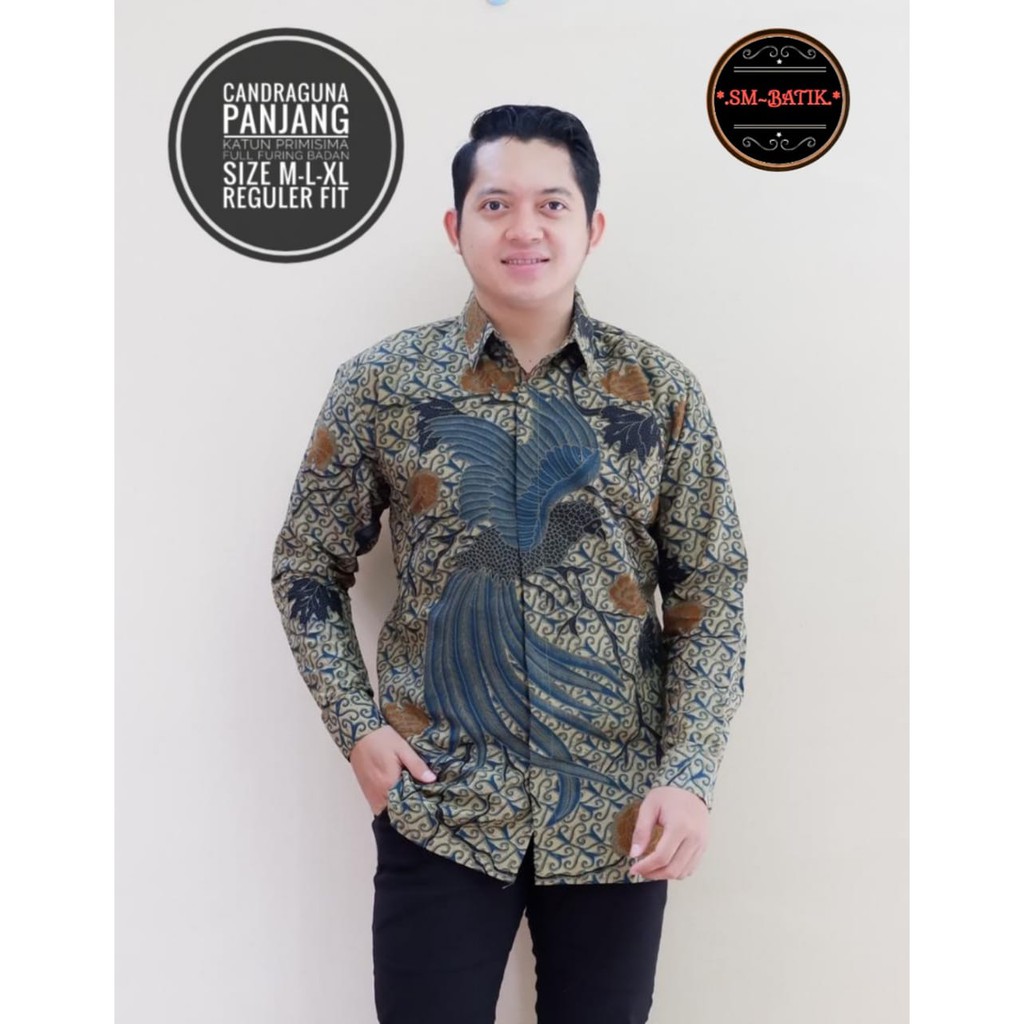 CANDRAGUNA SM BATIKSOLOAMANAH KEMEJA BAJU BATIK PRIA SOLO LENGAN PANJANG PENDEK LAPIS FURING ATASAN BATIK PREMIUM MODERN KATUN HALUS GUNARDO 2 NIRWANA 2 TRUNTUM PEKSI UNGU SAMUDRA WARNA WISAKA SOGAN WICAKSONO ABSTRAK  BYANTARA BIMA IJO NARAYA HARYONO