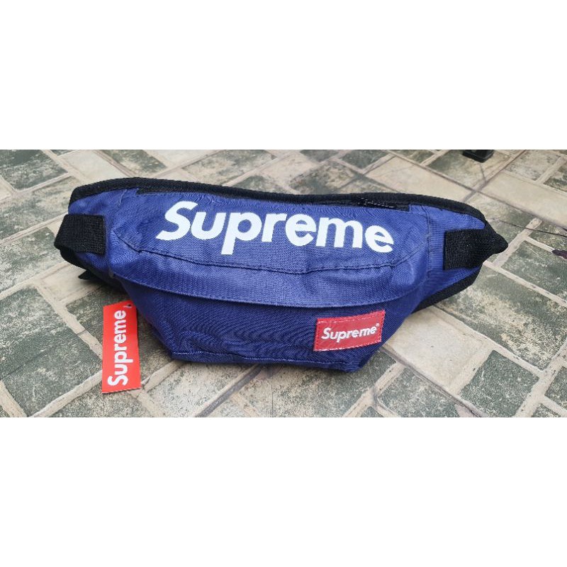 Tas slempang waistbag supreme import