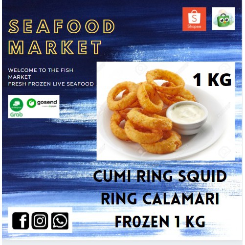 

Cumi ring squid ring calamari frozen 1 kg