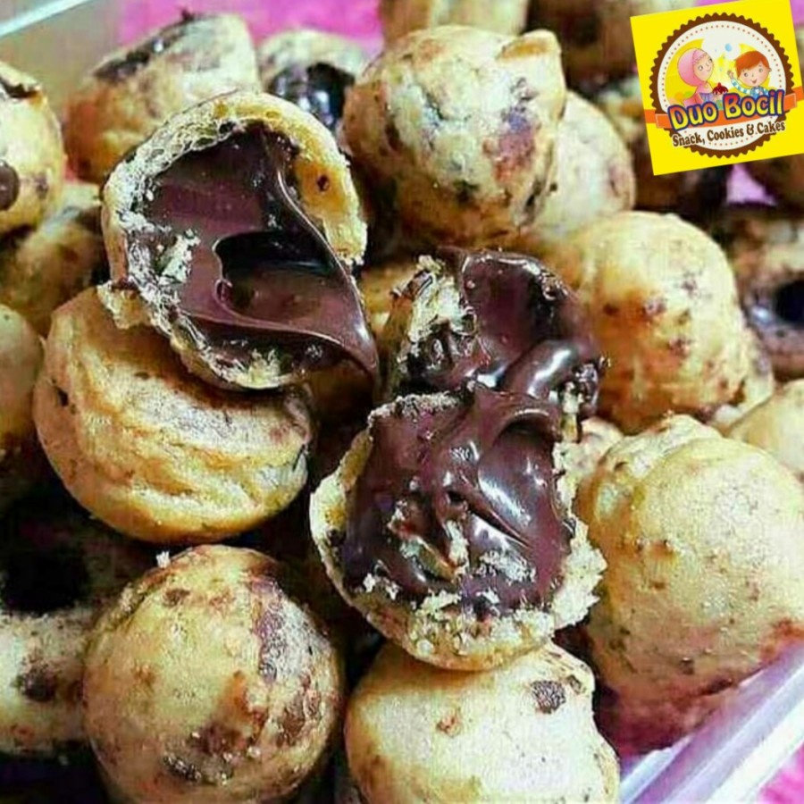 

Kue Soes Sus Cokelat Lumer 250 Gram - Duo Bocil Snack