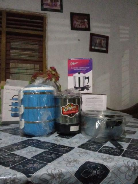 Rantang 3 Susun / Kotak Makan / Rantang Stainless 3 Susun 2100 Ml / Lunch Box