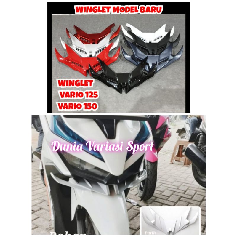 Winglet Vario 150 New Winglet Plastik Vario 125 New Winglet Depan