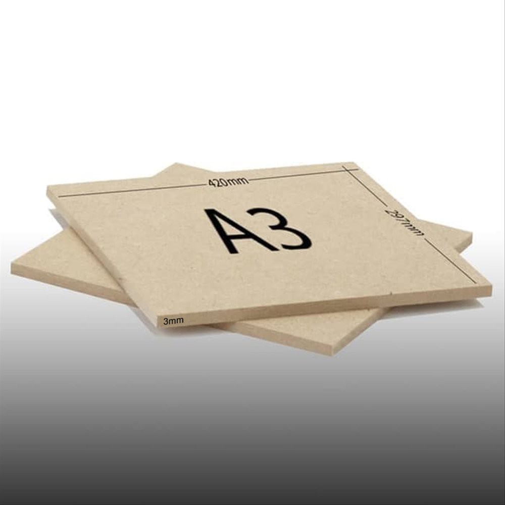 Papan MDF | Kayu MDF Ukuran A3 Tebal 3mm | Papan Kayu MDF Office Furniture